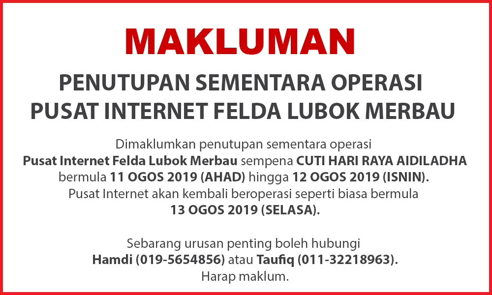 NOTIS PENUTUPAN PI 20190811